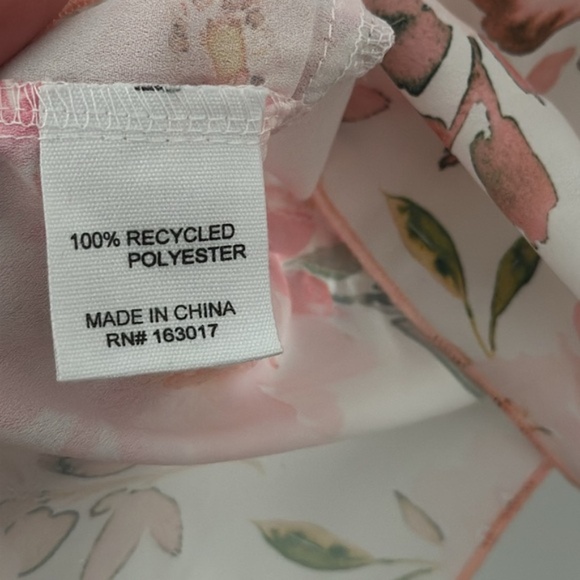 NWT Princess Polly Carnell Blouse Multi White Floral with Front Ties - Picture 13 of 13